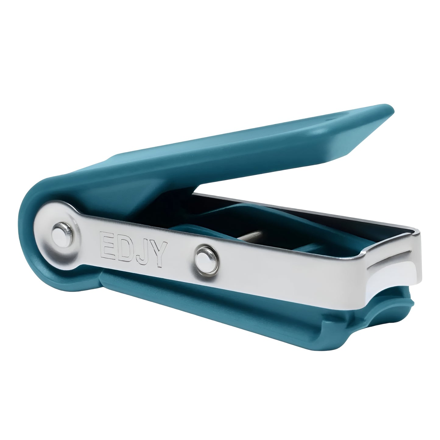 stainless steel Nail Clippers shown with trimming instructions
ergonomic Nail Clippers cutting a fingernail in small sections
fingernail clipper guide showing how to keep nail aligned with blade
precision nail cutter with illustrated use steps
Nail Clippers product image with close up hand demonstration