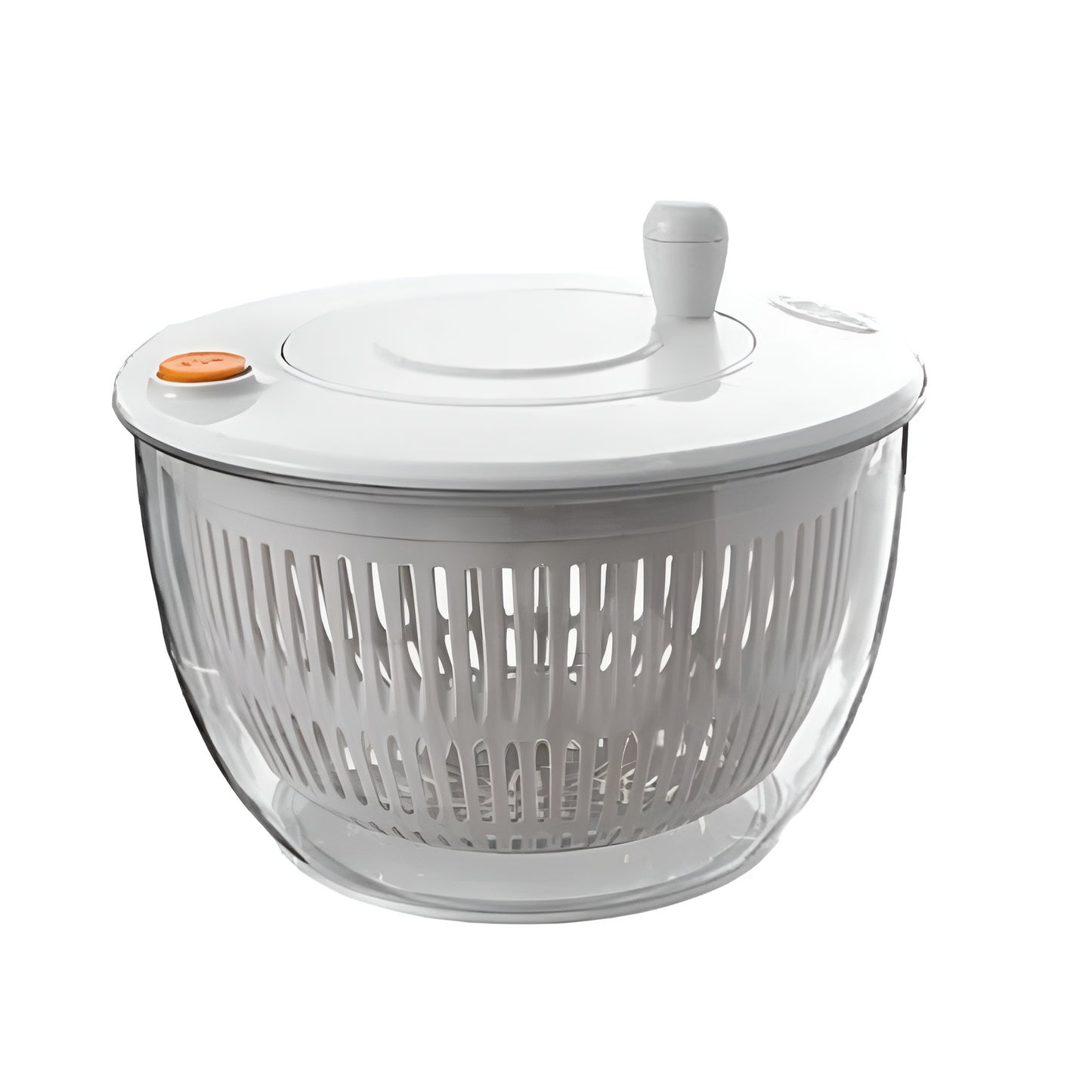Stainless steel salad spinner with slicer blades used to cut vegetables
Multi-function food slicer set with salad spinner bowl and vegetable blades
Salad Spinners set shown with cucumber, carrot, cabbage, and slicing inserts
Person slicing vegetables over a stainless steel lettuce spinner bowl
Large salad spinner and vegetable slicer set displayed with fresh produce