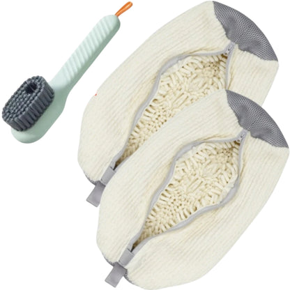 yellow laundry bags mesh shoe wash bag holding sneakers
mesh shoe laundry bag with zipper and blue trim
shoe washing bag shown with a soft bristle cleaning brush
laundry bags mesh organizer for shoes and travel storage
yellow zippered shoe wash bag displayed with sneakers inside