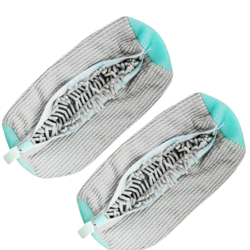 yellow laundry bags mesh shoe wash bag holding sneakers
mesh shoe laundry bag with zipper and blue trim
shoe washing bag shown with a soft bristle cleaning brush
laundry bags mesh organizer for shoes and travel storage
yellow zippered shoe wash bag displayed with sneakers inside