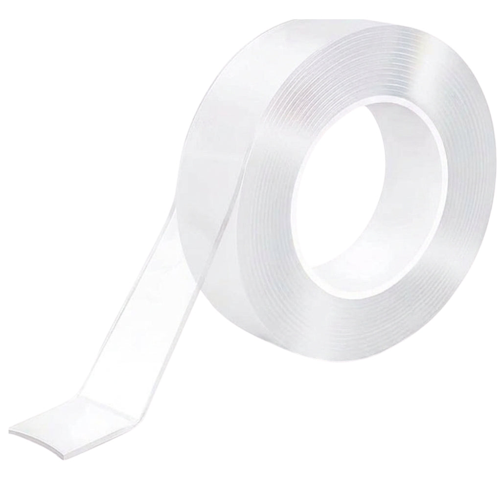 Clear double sided tape roll being pulled from a transparent adhesive strip
Double sided tape heavy duty clear mounting tape with thick adhesive design
Transparent double sided tape for walls and home organization projects
Clear double sided foam tape roll shown in hand on white background
Strong double sided tape for mounting decorations and securing household items