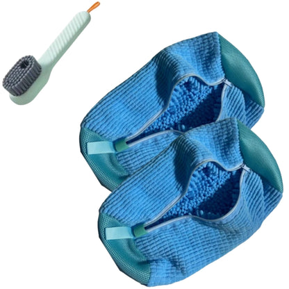 yellow laundry bags mesh shoe wash bag holding sneakers
mesh shoe laundry bag with zipper and blue trim
shoe washing bag shown with a soft bristle cleaning brush
laundry bags mesh organizer for shoes and travel storage
yellow zippered shoe wash bag displayed with sneakers inside