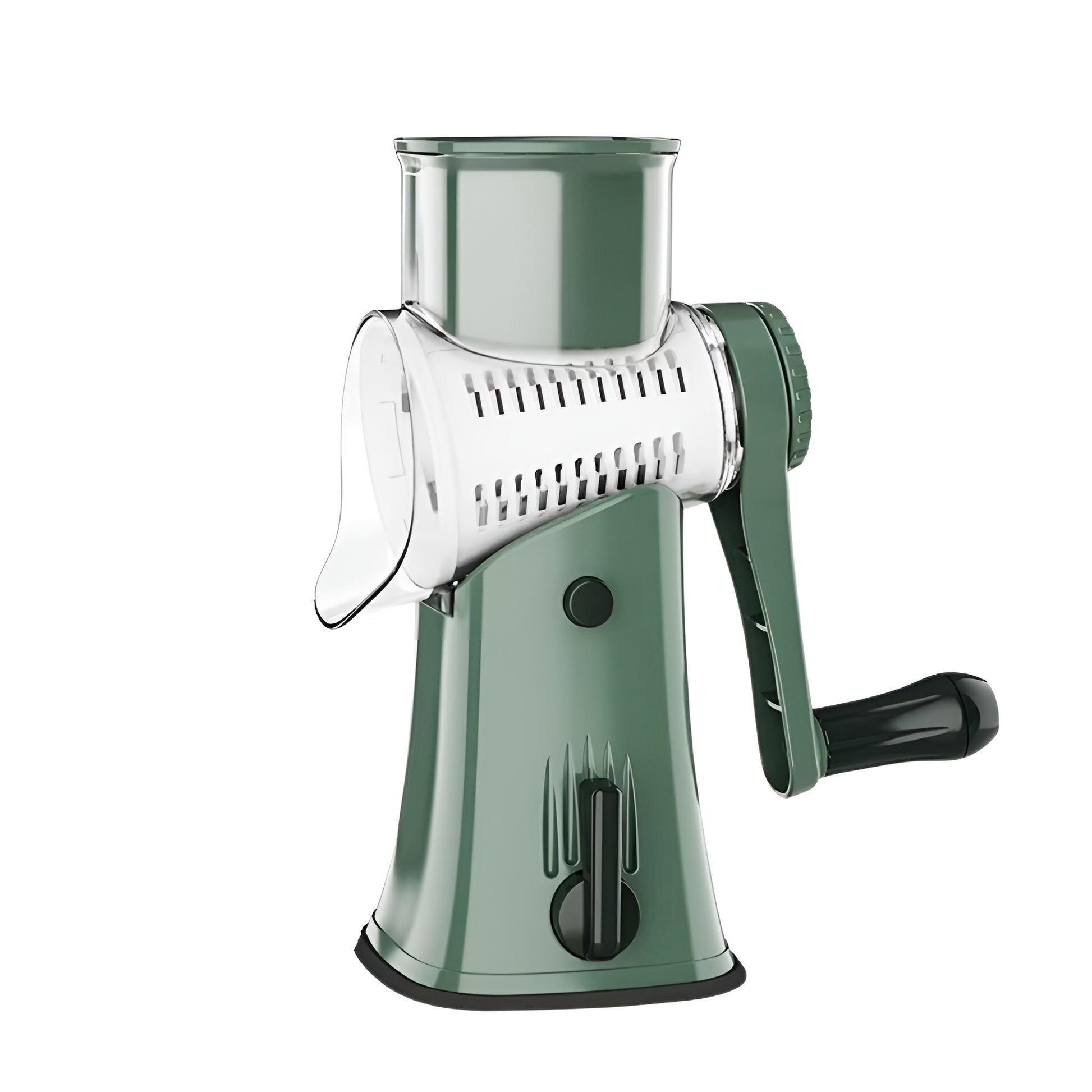 5 in 1 rotary vegetable grater with blades for slicing shredding and julienne cuts