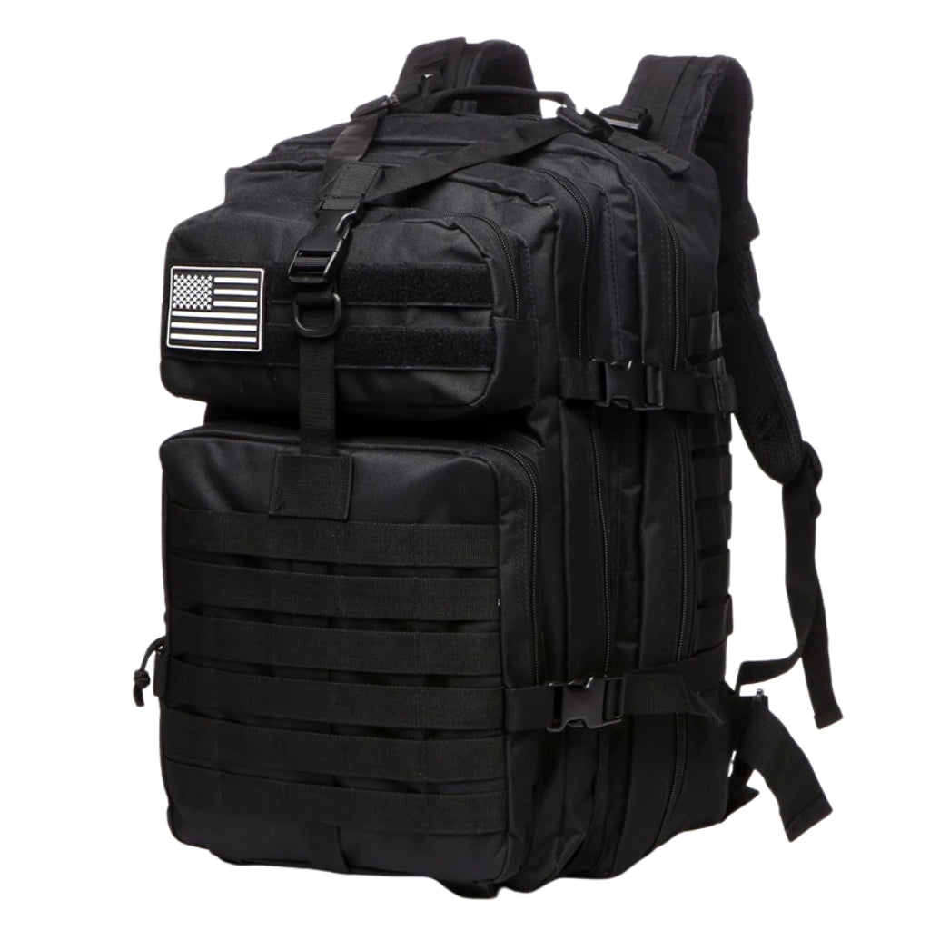 hiking backpacks shown in 25L and 50L sizes with multiple color options
outdoor hiking bag color chart with khaki green black red blue and camouflage backpacks
25L and 50L camping backpack options displayed on a white background
backpacking backpacks in solid and camouflage colors with front pockets
tactical style hiking backpacks with zipper compartments and molle webbing