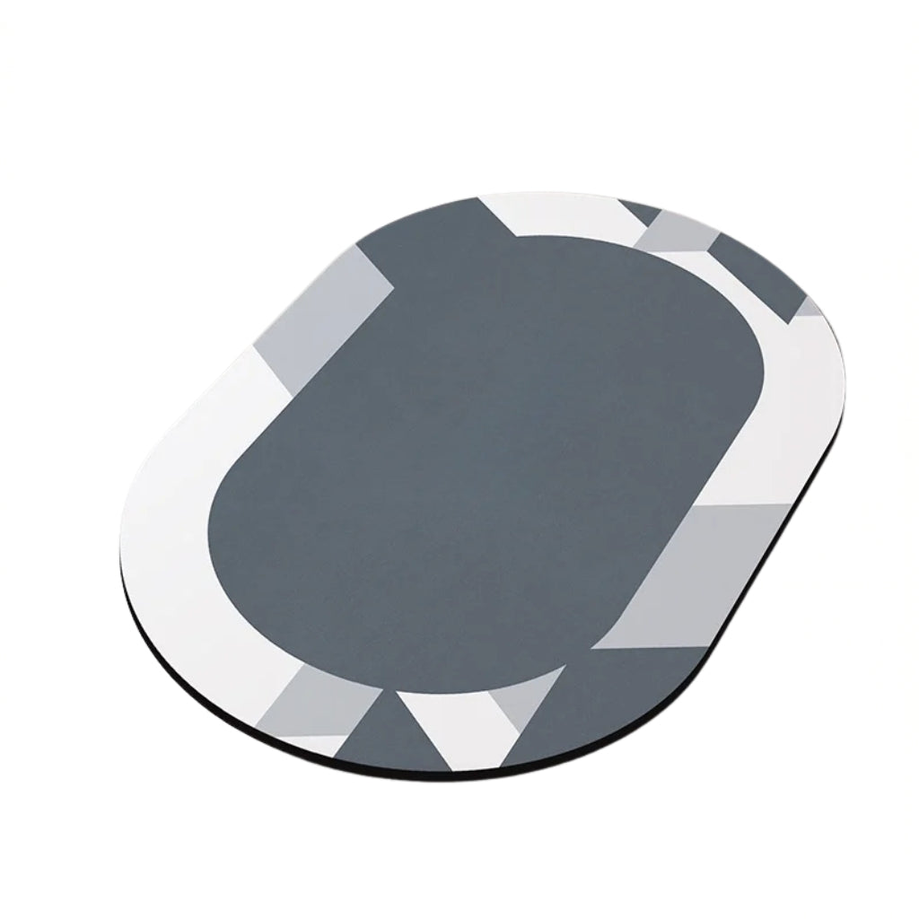 diatomite bathroom mat displayed in a modern bathroom setting