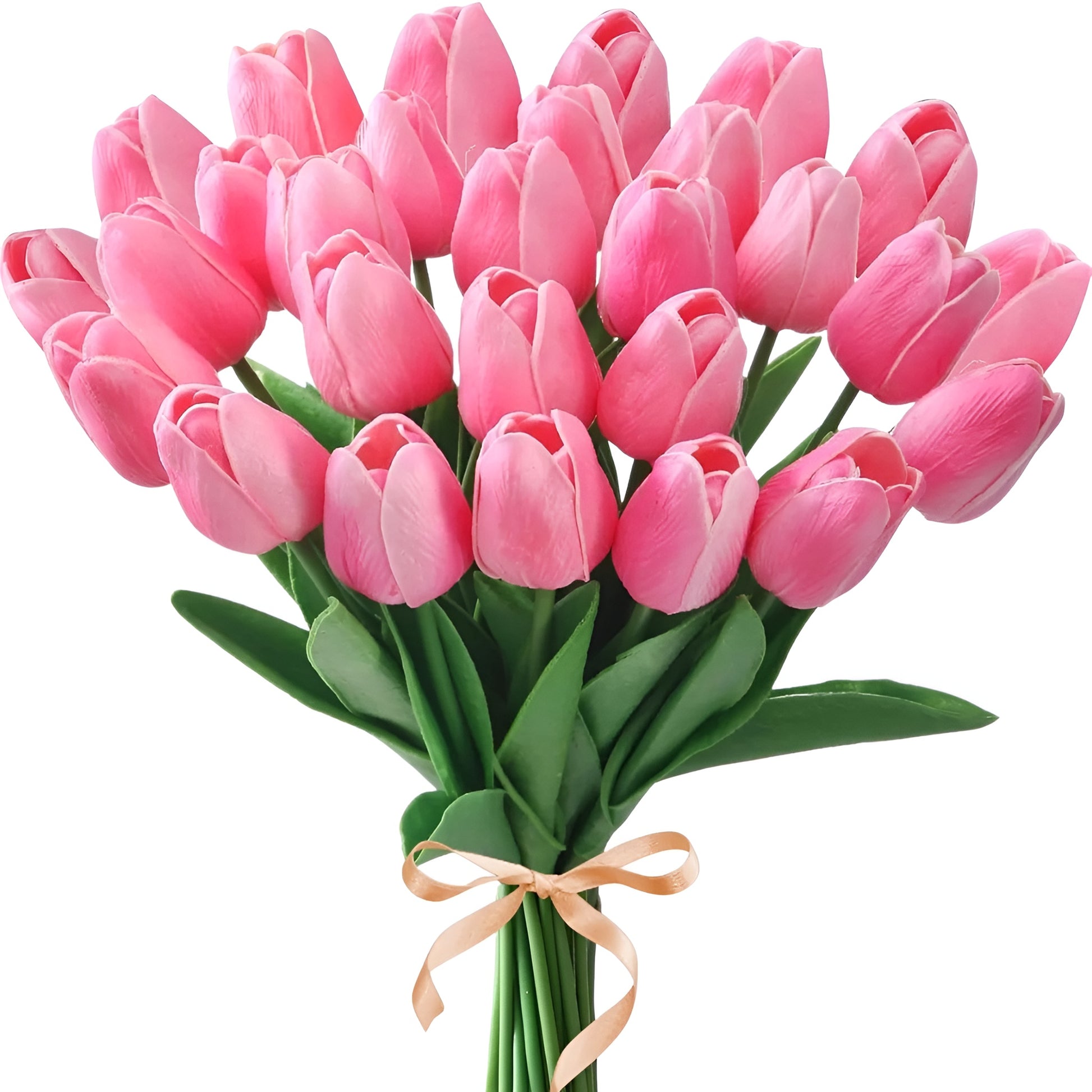 artificial flowers tulip bouquet in white placed in vase on table
realistic fake tulips with green stems arranged for home decor
silk flowers tulip arrangement in multiple colors for decoration
artificial plants tulip bouquet close up showing realistic petals
decorative fake tulips bouquet for wedding or home display