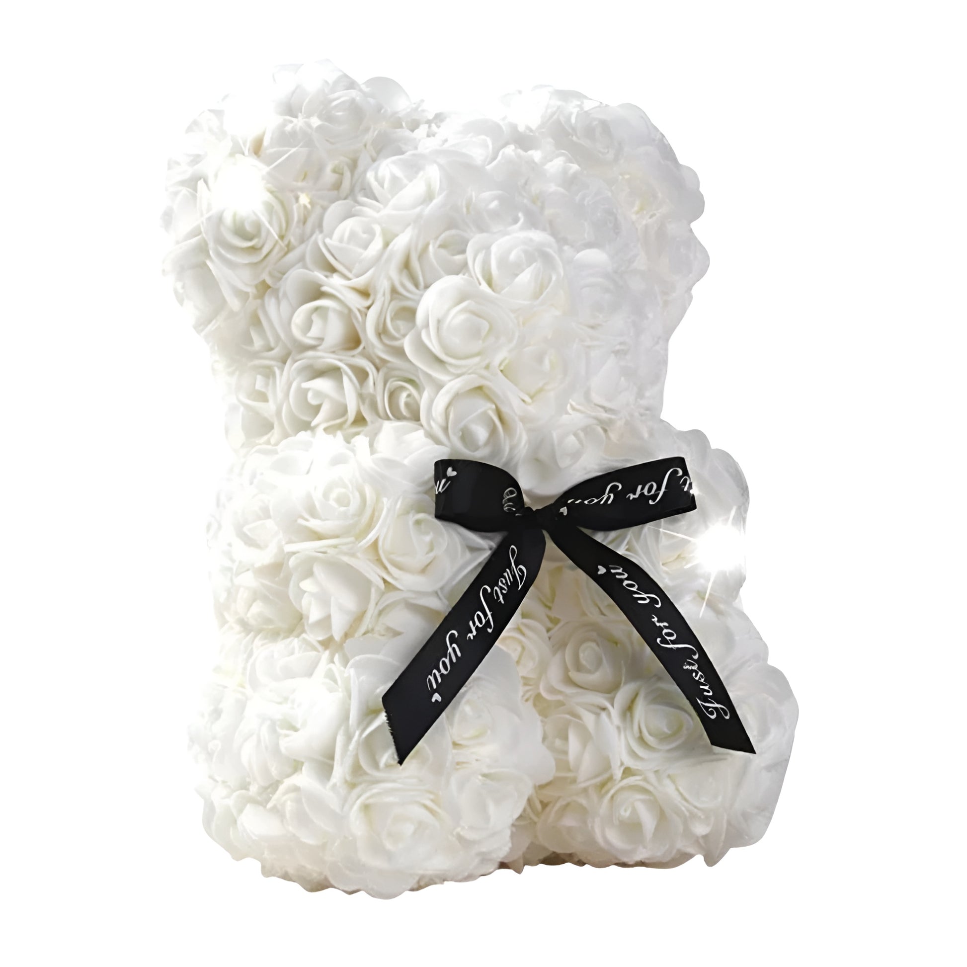 Artificial rose teddy bear for Mother’s Day with red roses and a heart-shaped design
Eternal rose teddy bear gift for mom, perfect for Valentine's Day or anniversary
Close up of the artificial flower bear, a romantic gift for Mother's Day and birthdays
Red rose teddy bear decoration, ideal for gifting on special occasions like Mother's Day
Artificial rose bear with soft petals, a perfect home decor gift for loved ones
