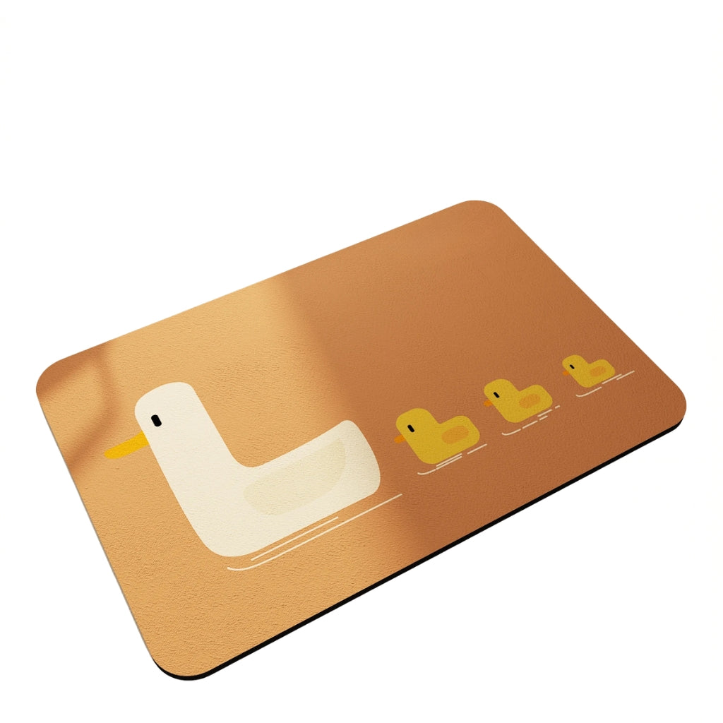 diatomite bathroom mat displayed in a modern bathroom setting