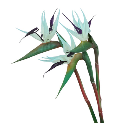 fake tropical strelitzia flowers long stem arrangement for home decor