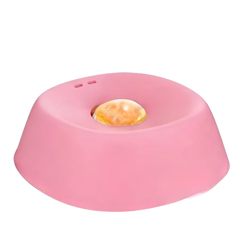slow feeder dog bowl with dog eating from a blue non slip bowl
blue slow feeder dog bowl shown beside a regular dog bowl comparison
dog using a raised center slow eating dog bowl on the floor
plastic slow feeder dog bowl designed for small portions and treats
comparison image of no spill dog bowl and standard dog bowl