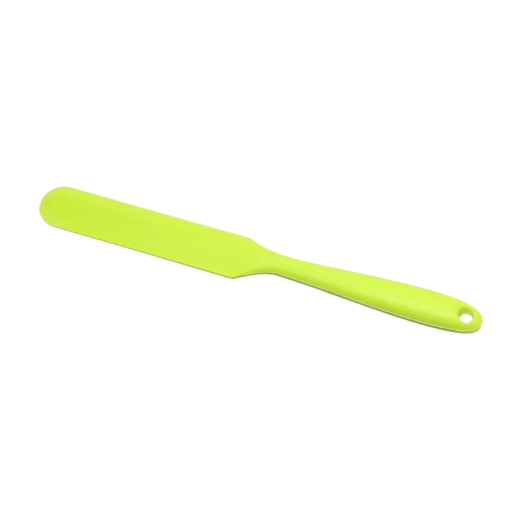 silicone spatula scraper in green black blue yellow red and orange