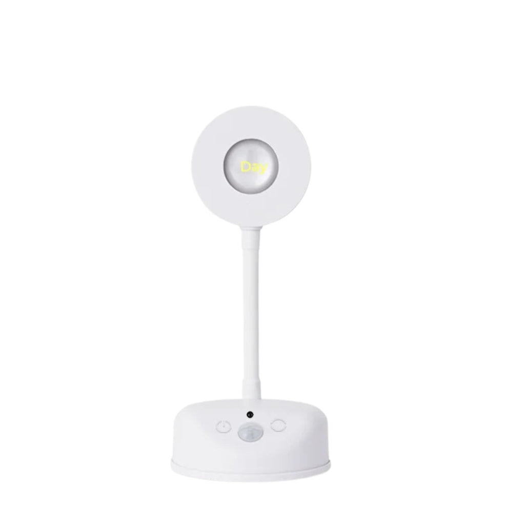 wall lights with motion sensor mounted on a bedroom wall.