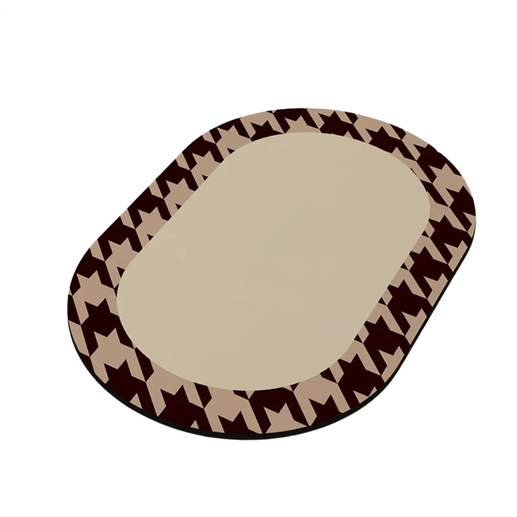 diatomite bathroom mat displayed in a modern bathroom setting