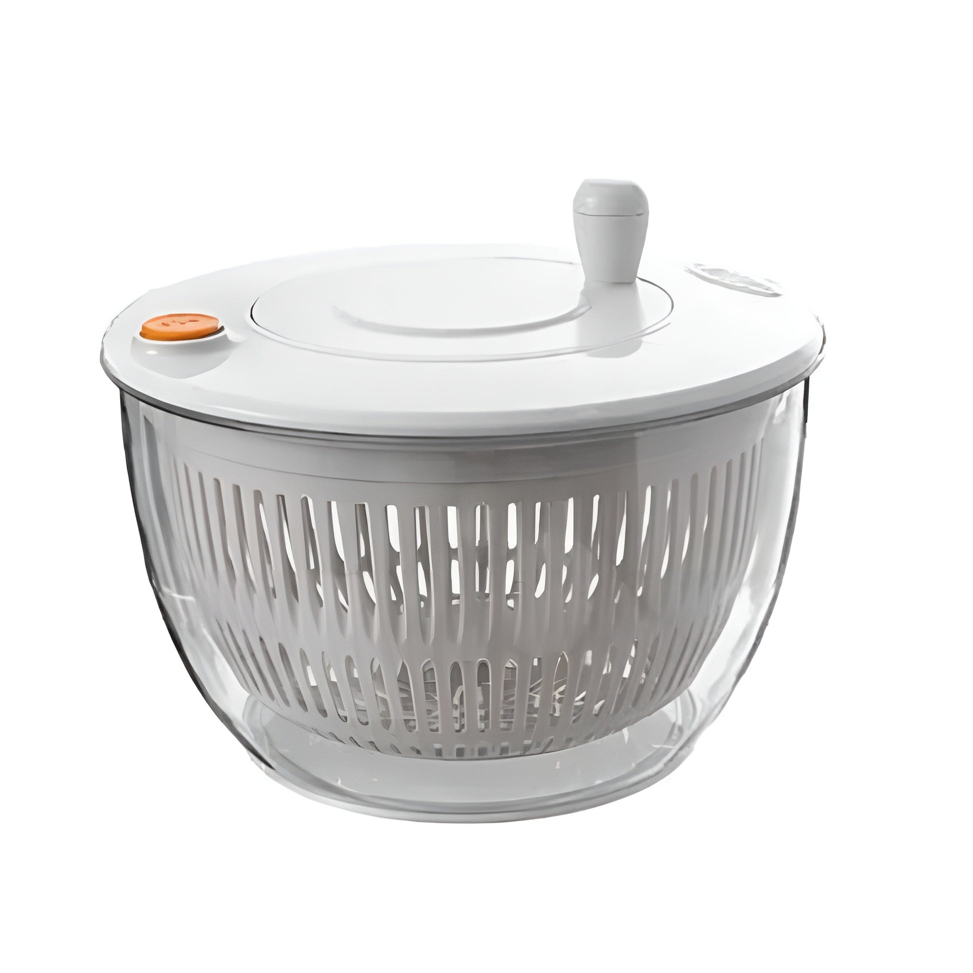 Stainless steel salad spinner with slicer blades used to cut vegetables
Multi-function food slicer set with salad spinner bowl and vegetable blades
Salad Spinners set shown with cucumber, carrot, cabbage, and slicing inserts
Person slicing vegetables over a stainless steel lettuce spinner bowl
Large salad spinner and vegetable slicer set displayed with fresh produce