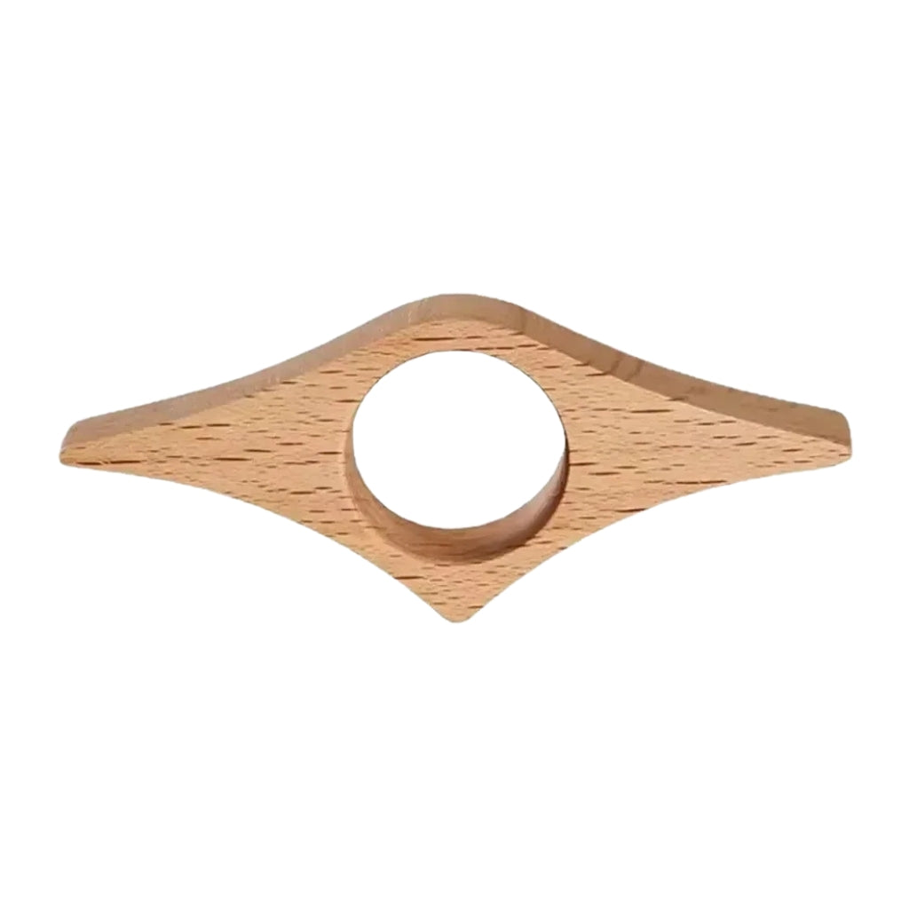 thumb bookmark shown inside an open book for one hand reading