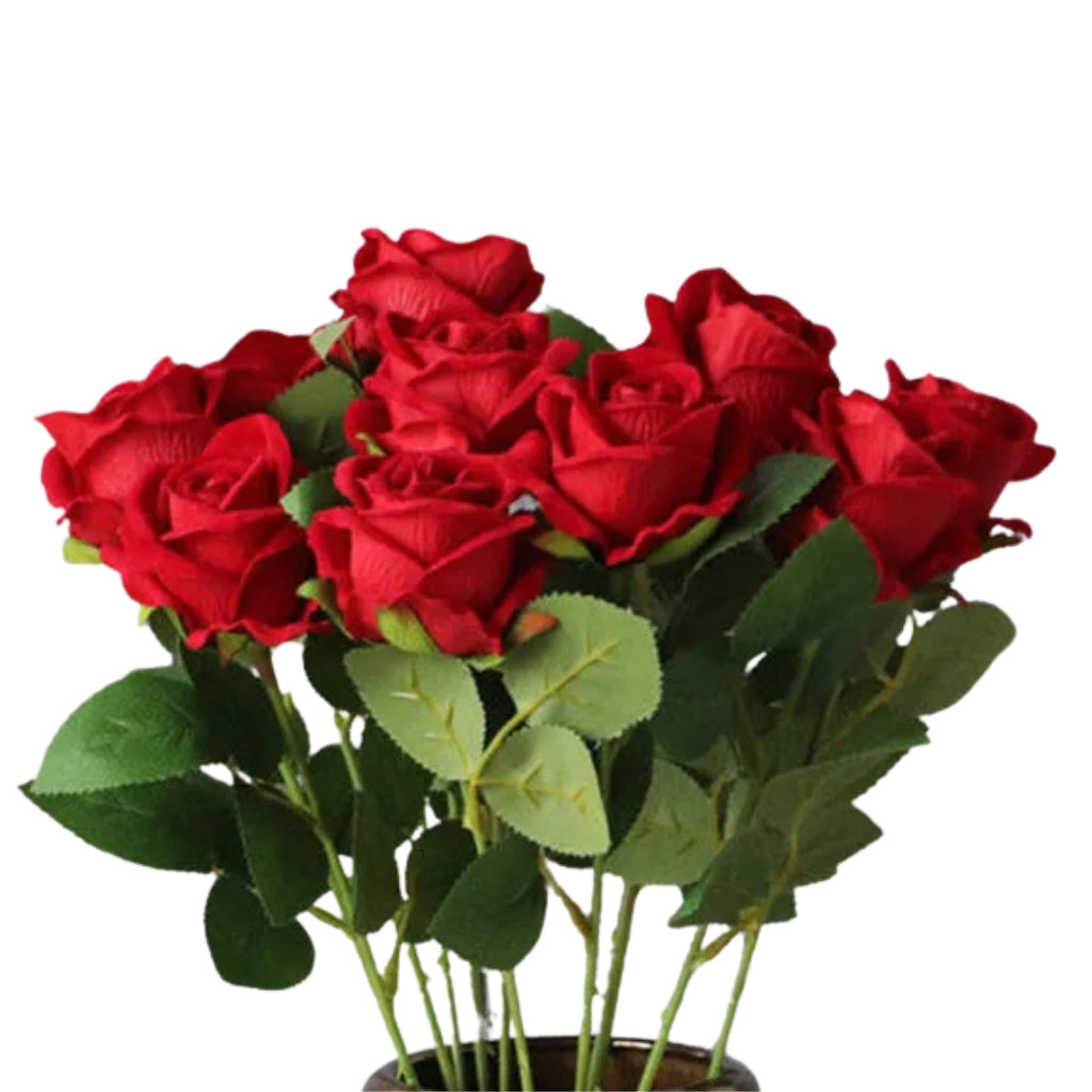 single stem fake rose flower for wedding and home decoration
