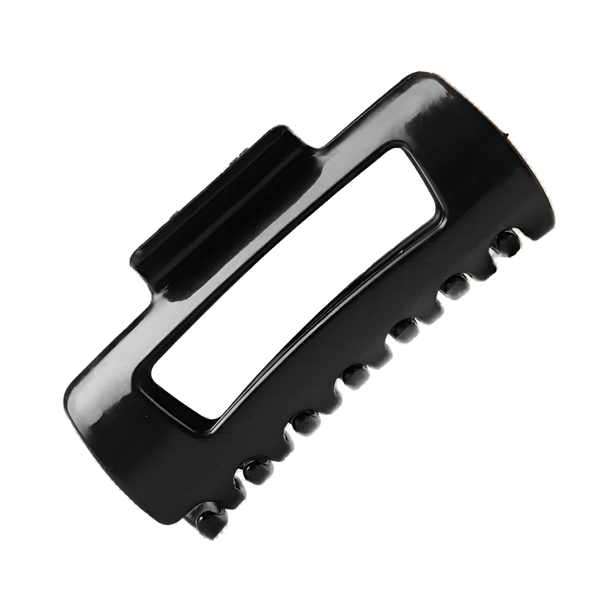 woman wearing a black silicone hair claw clip in an updo
flexible hair claw clips shown in black white khaki and red colors
large black claw clip held in hand beside styled hair
soft silicone hair clips for holding hair in a bun
bendable hair claw clips displayed with nonslip teeth design