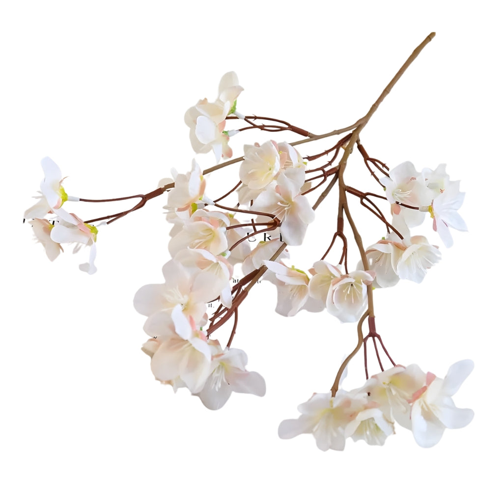 Cherry Blossom Artificial Flowers for home decor pink silk stems