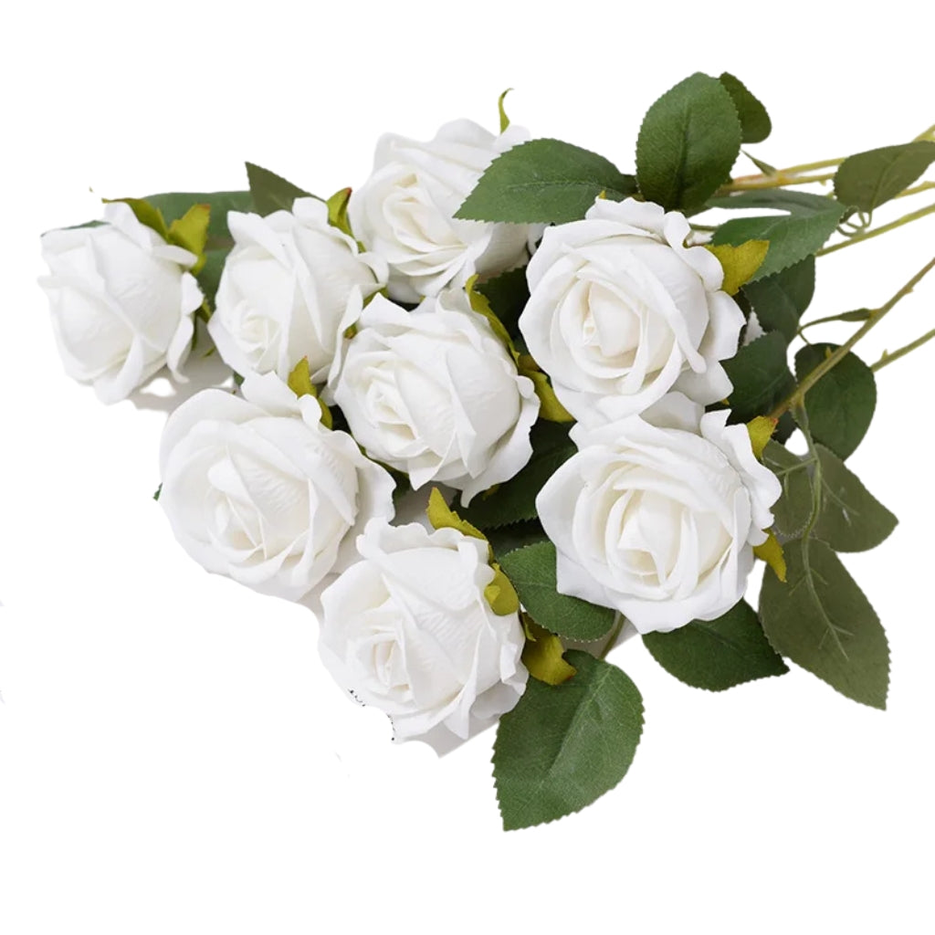 single stem fake rose flower for wedding and home decoration