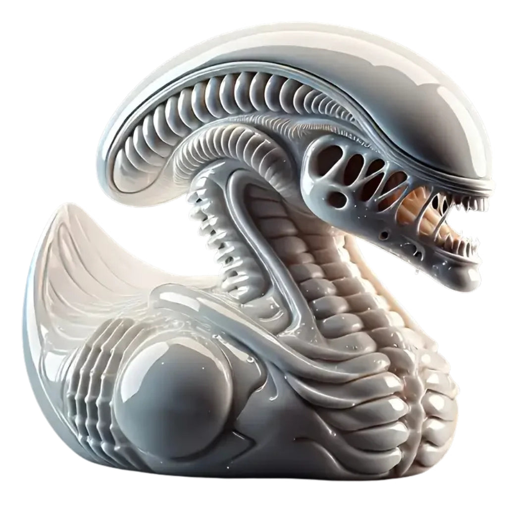 Figurines alien duck resin decor for desk car quirky collectible
