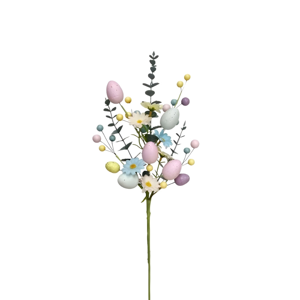 Artificial Flowers Easter floral stems for home decor vase display