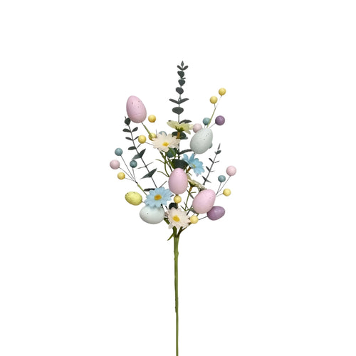 Artificial Flowers Easter floral stems for home decor vase display