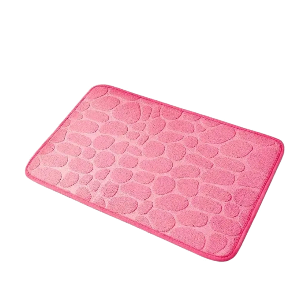 Pink shower mat with non slip bath mat style for bathroom use