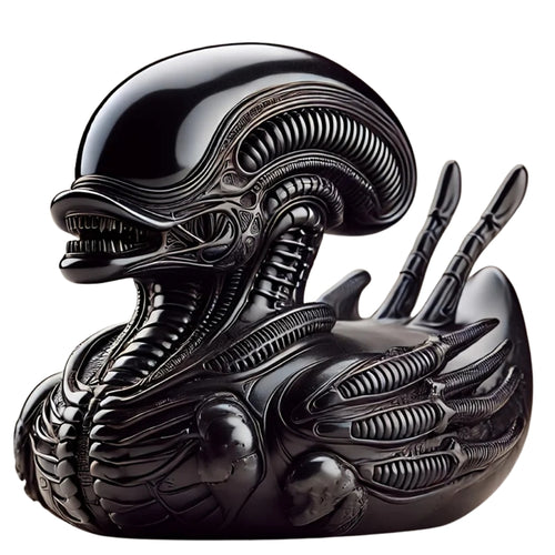 Figurines alien duck resin decor for desk car quirky collectible