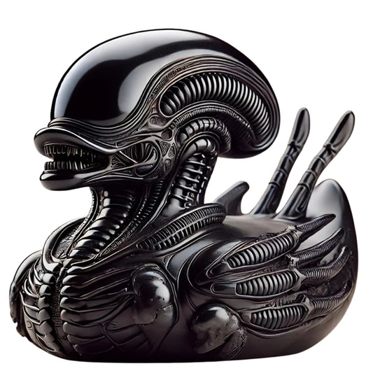 Figurines alien duck resin decor for desk car quirky collectible